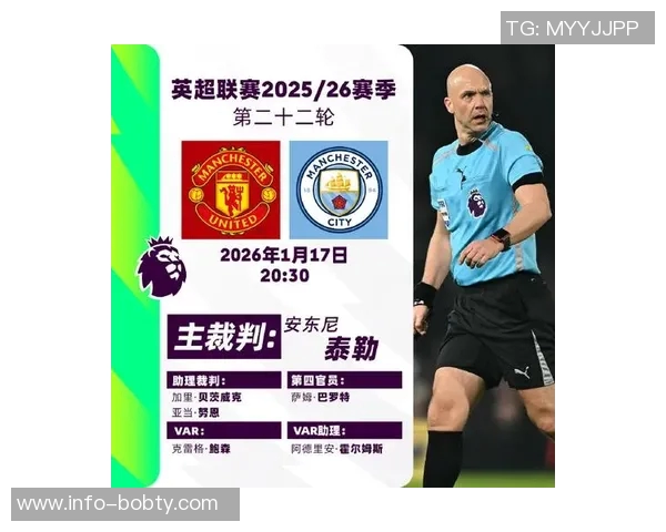英超第22轮裁判安排揭晓安东尼泰勒执法曼市德比精彩对决